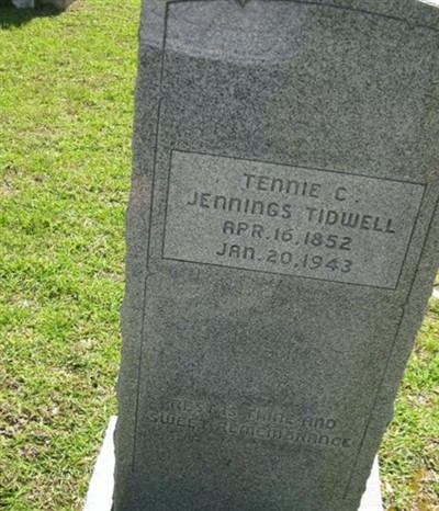 Tennessee C. Jennings Tidwell on Sysoon
