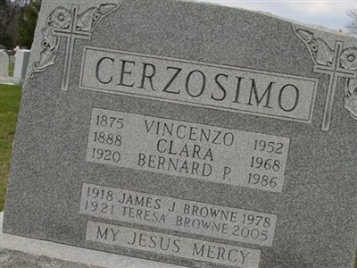 Teresa Cerzosimo Browne on Sysoon