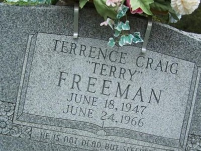 Terrence Craig "Terry" Freeman on Sysoon