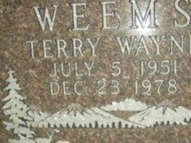 Terry Wayne Weems on Sysoon
