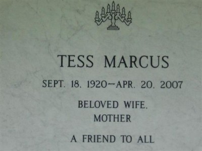 Tess Marcus on Sysoon