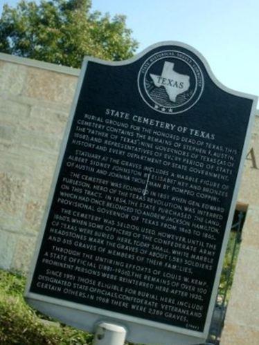 Texas State Cemetery on Sysoon