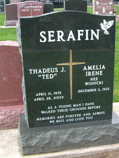Thadeus 'Ted' J Sarafin on Sysoon