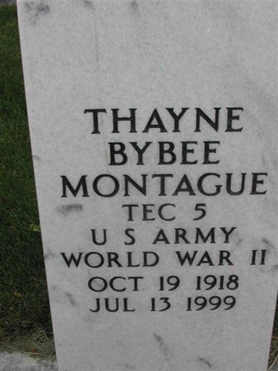 Thayne Bybee Montague on Sysoon
