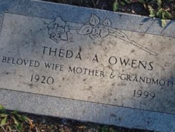 Theda A. Owens on Sysoon