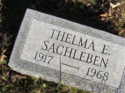 Thelma E Sachleben on Sysoon