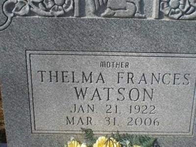 Thelma Frances Watson on Sysoon