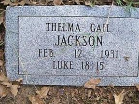 Thelma Gail Jackson on Sysoon