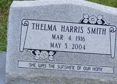 Thelma Harris McCracken Smith on Sysoon