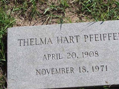 Thelma Hart Pfeiffer on Sysoon