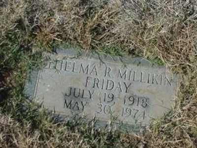 Thelma M. Millikin Friday on Sysoon