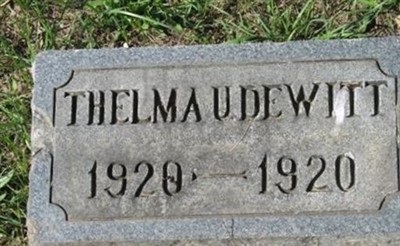 Thelma U. DeWitt on Sysoon