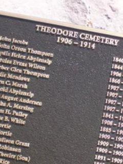 Theodore Cemetery on Sysoon