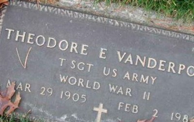 Theodore E Vanderpool on Sysoon