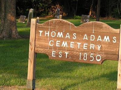 Thomas Adams Cemetery on Sysoon