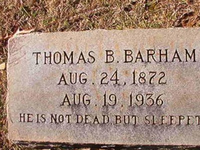 Thomas B Barham on Sysoon