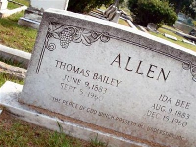 Thomas Bailey Allen on Sysoon