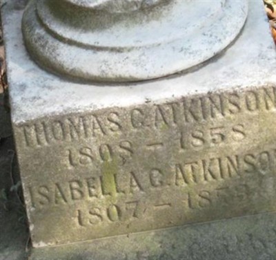 Thomas C Atkinson, Find a grave on Sysoon Thomas C Atkinson on Sysoon
