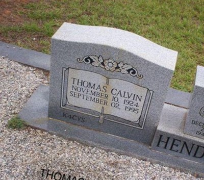 Thomas Calvin Hendrix on Sysoon