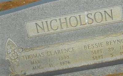 Thomas Clarence Nicholson on Sysoon
