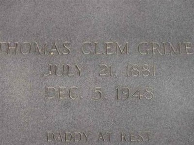 Thomas Clement Grimes on Sysoon