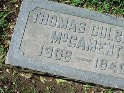Thomas Colbert McCament on Sysoon