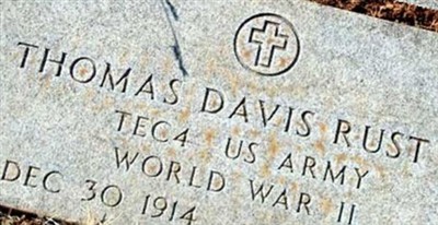 Thomas Davis Rust, Sr on Sysoon
