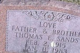 Thomas E Sands on Sysoon