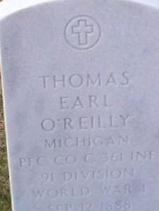 Thomas Earl O'Reilly on Sysoon