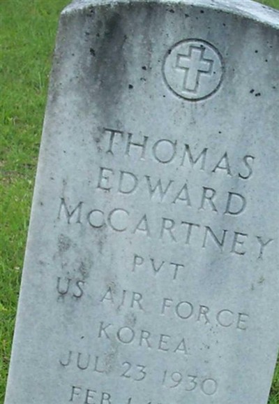 Thomas Edward McCartney on Sysoon