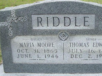 Thomas Edward Riddle on Sysoon