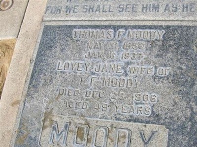 Thomas Franklin Moody on Sysoon