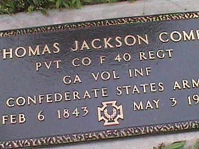 Thomas Jackson Combs on Sysoon
