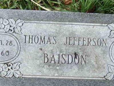 Thomas Jefferson Baisdon on Sysoon