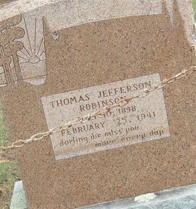 Thomas Jefferson Robinson on Sysoon