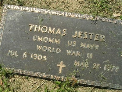 Thomas Jester, Find a grave on Sysoon Thomas Jester on Sysoon