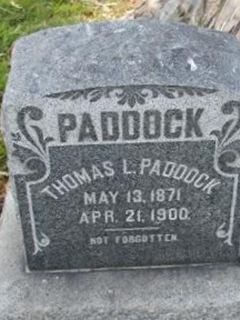 Thomas L Paddock on Sysoon