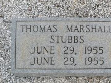 Thomas Marshall Stubbs on Sysoon
