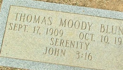Thomas Moody Blunt on Sysoon