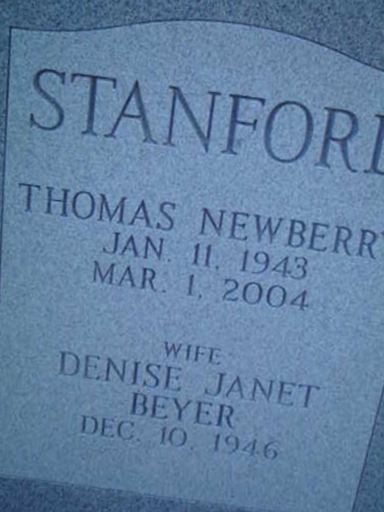 Thomas Newberry Stanford on Sysoon