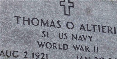 Thomas O "Tom" Altieri on Sysoon