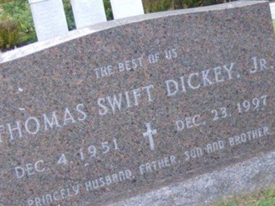 Thomas Swift Dickey, Jr on Sysoon