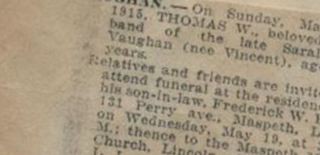 Thomas W Vaughan on Sysoon