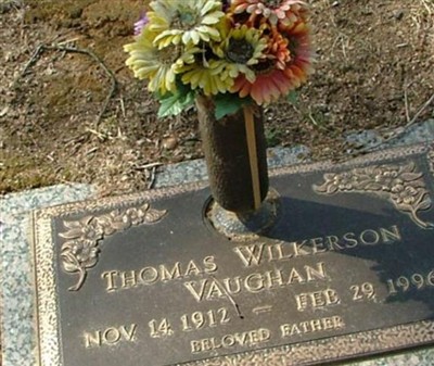 Thomas Wilkerson Vaughan on Sysoon