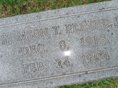Thomson T. Player, Jr on Sysoon