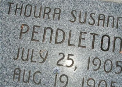 Thora S Pendleton on Sysoon