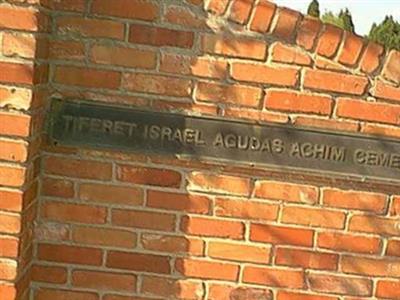 Tiferet Israel/Aqudas Achim Cemetery on Sysoon
