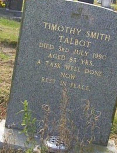 Timoth Smith Talbot on Sysoon