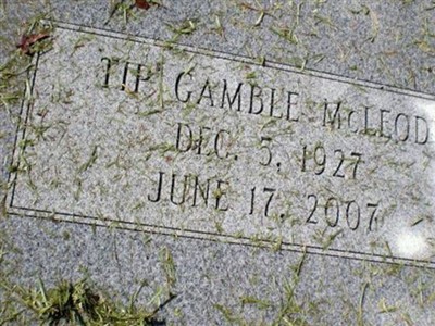 Tip Gamble McLeod on Sysoon