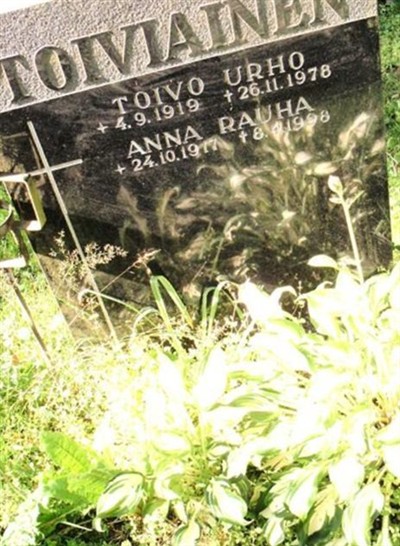 Toivo Urho Toiviainen on Sysoon